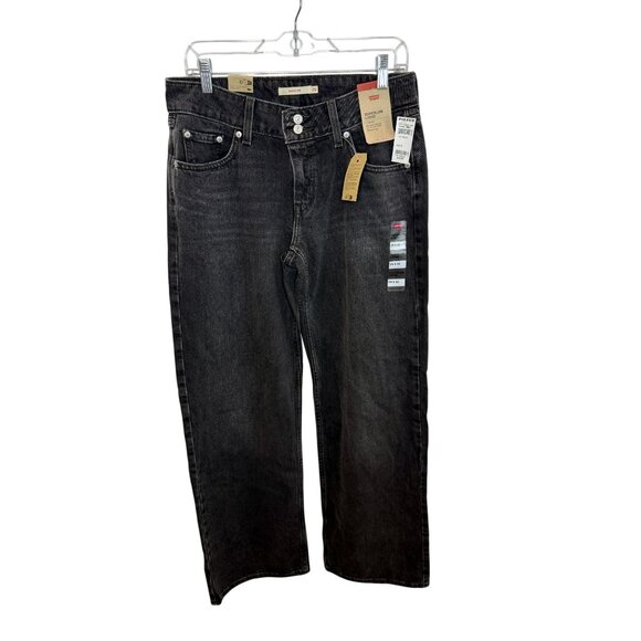 LEVI'S Superlow Loose Jeans - Mic Dropped Black Rinse NWT - Size 29 - Picture 2 of 9